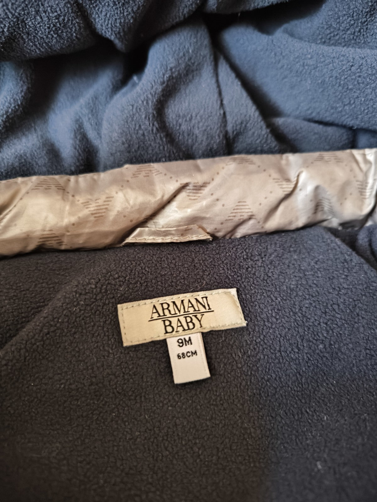 Kids ARMANI BABY Down Jacket + Puffer Pants + Gloves Size 9 Month (68 cm ) 9
